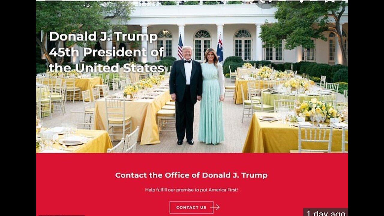 President Trump: Launches His WEBSITE (45office.com)