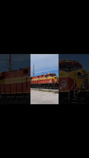 Florida East Coast Railway FEC-105 at MP 112 South Daytona July 28 2023 #fec105 #railfanrob