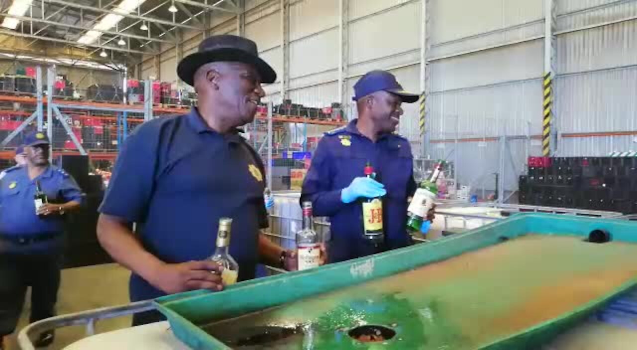 SOUTH AFRICA - Cape Town - Confiscated liquor (Video) (eoy)