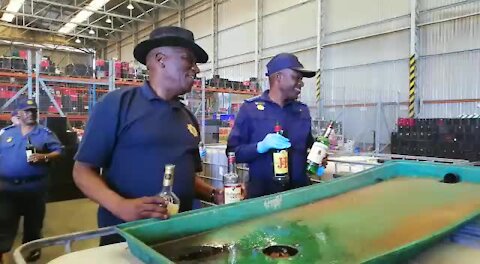 SOUTH AFRICA - Cape Town - Confiscated liquor (Video) (eoy)