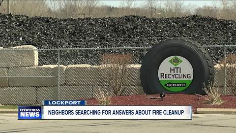 Neighbors searching for answers about tire fire cleanup