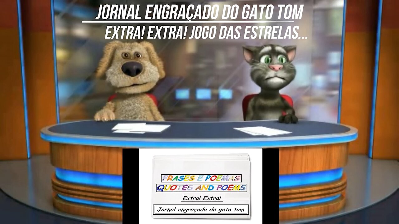 Jornal engraçado do gato tom: Jogo das estrelas... [Frases e Poemas]