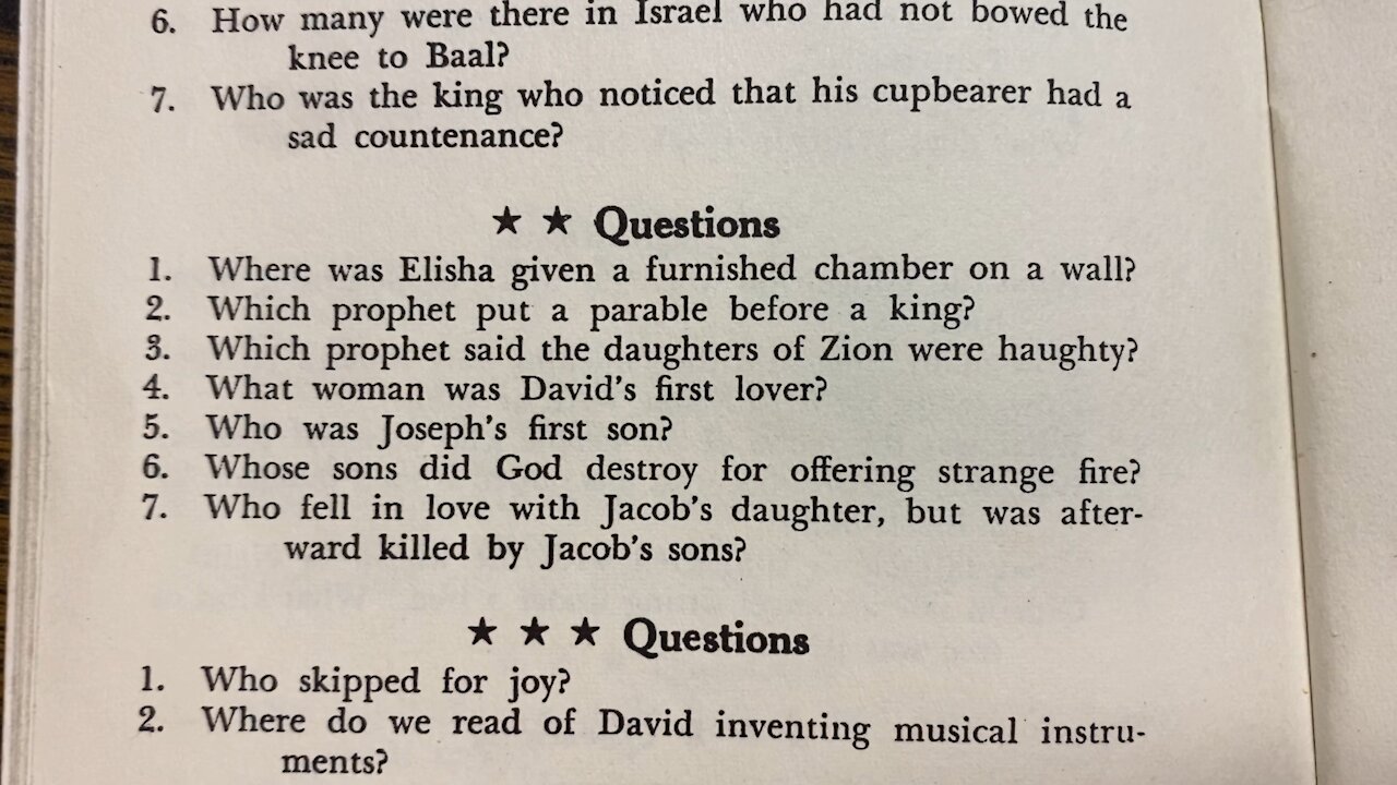 Bible Trivia - Bible Quiz 16 ⭐️⭐️