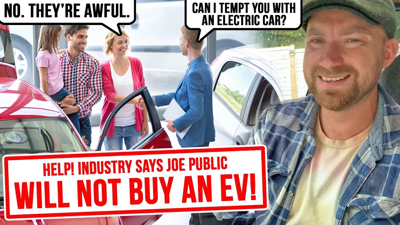 Car industry says private car buyers ARE NOT BUYING EVs...!