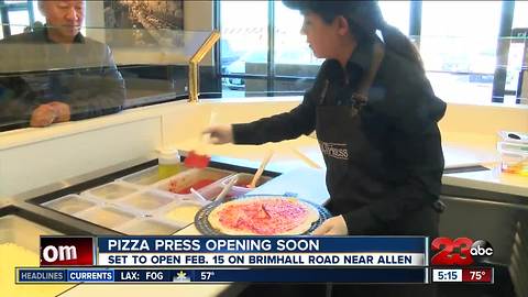 Pizza Press opening in Northwest Bakersfield on February 15th