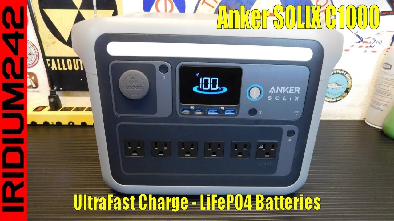 High capacity Power On the Go - Anker SOLIX C1000 Portable Power Station