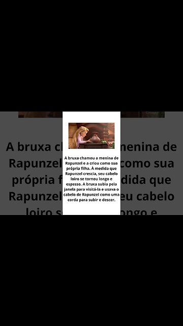 desenho rapunzel a historia #shorts
