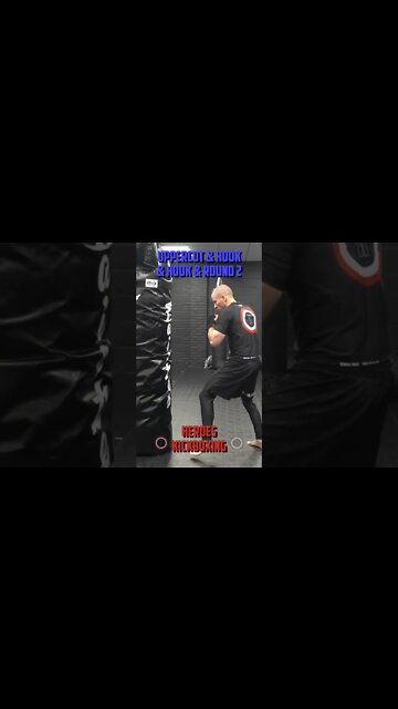 Heroes Training Center | Kickboxing "How To Double Up" Uppercut & Hook & Hook & Round 2 BH | #Shorts