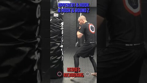 Heroes Training Center | Kickboxing "How To Double Up" Uppercut & Hook & Hook & Round 2 BH | #Shorts