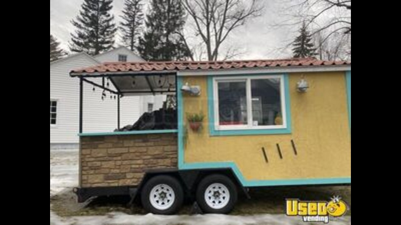 Slightly Used 2019 - 6' x 10' Mobile Kitchen Food Trailer with Porch for Sale in Maine