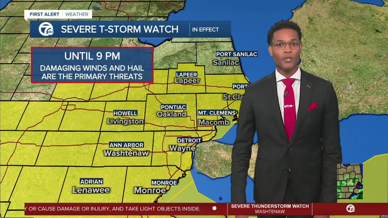 Strong storm threat continues for Metro Detroit