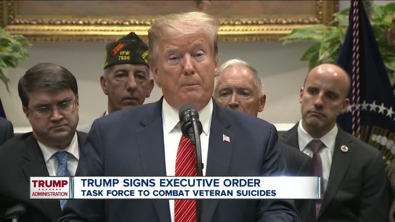 President Trump orders task force to prevent veteran suicide