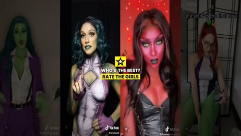 Rate the Girls: Best She-Hulk Attorney at Law TikTok Cosplay Snap Contest #2 💪👧💚 #shorts