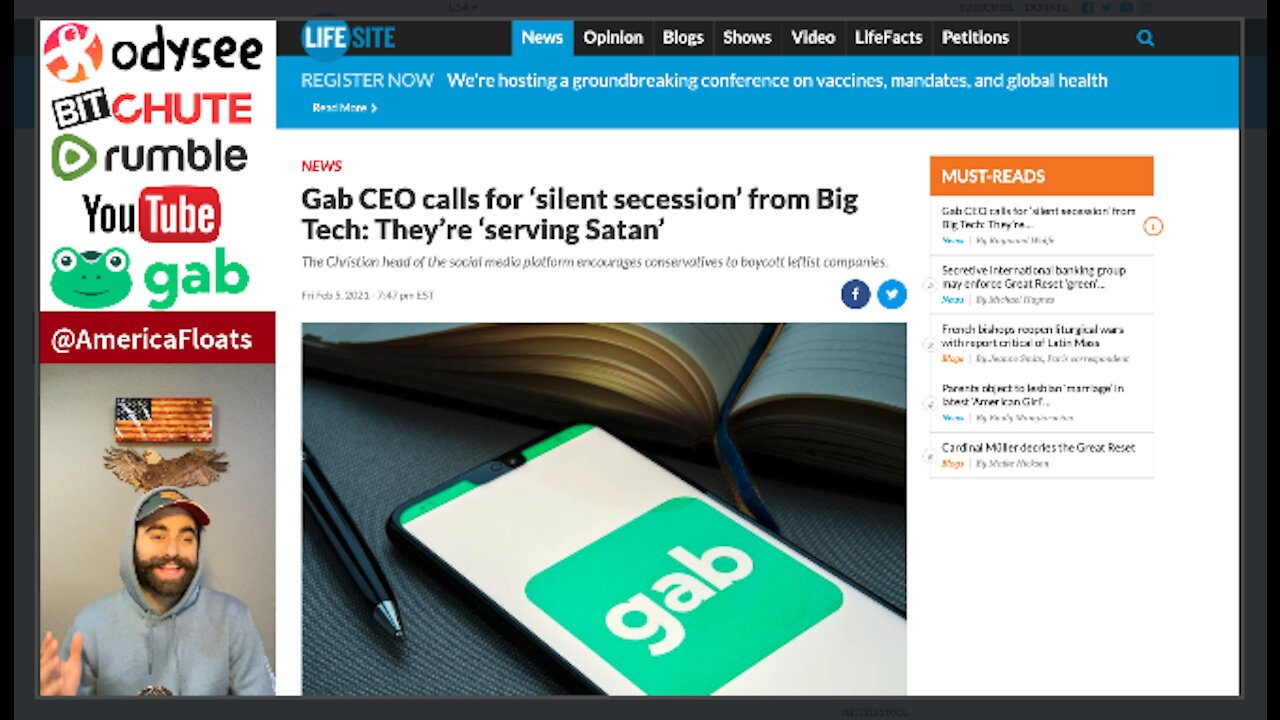 Gab CEO Calls For EXODUS From Big Tech