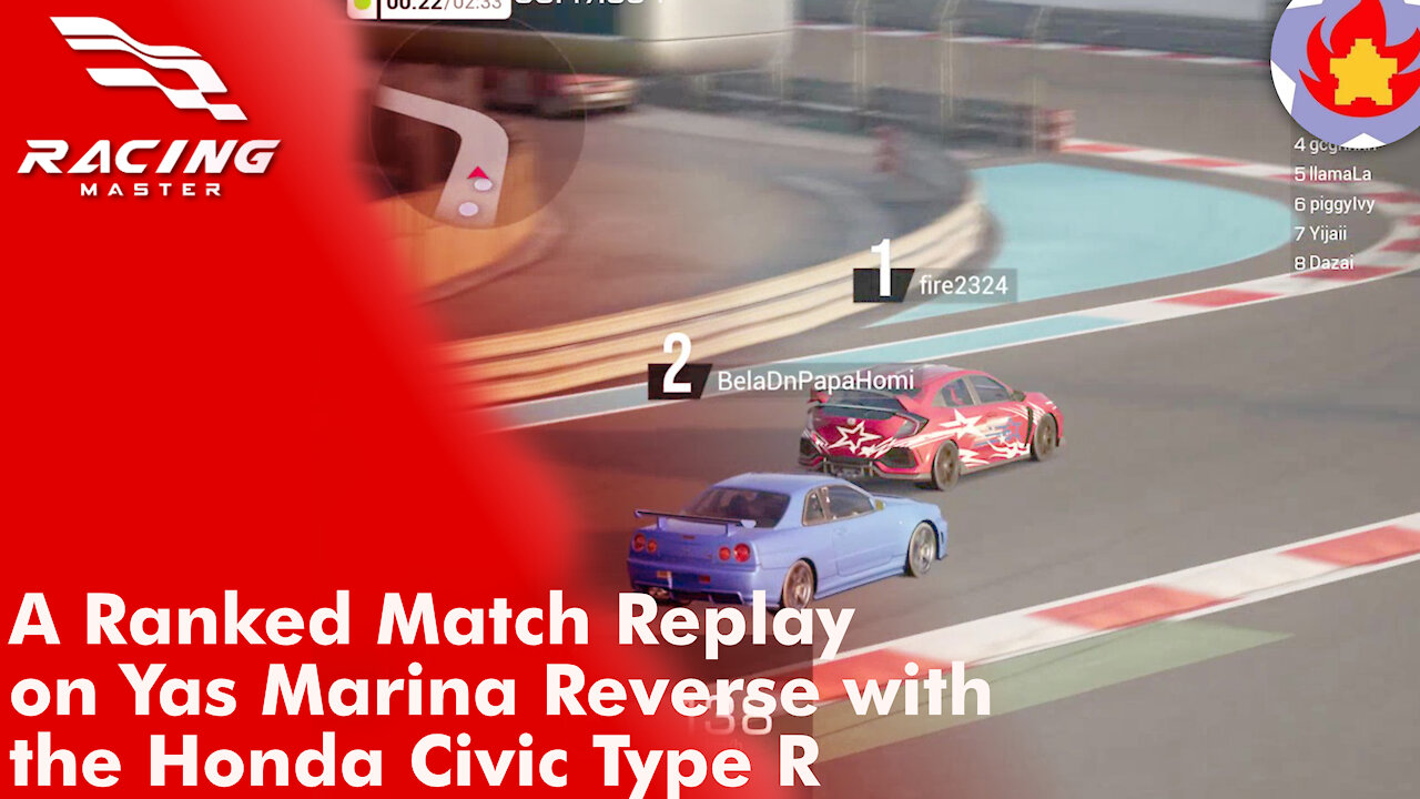 A Ranked Race Replay On Yas Marina Reverse with the Honda Civic Type R | Racing Master