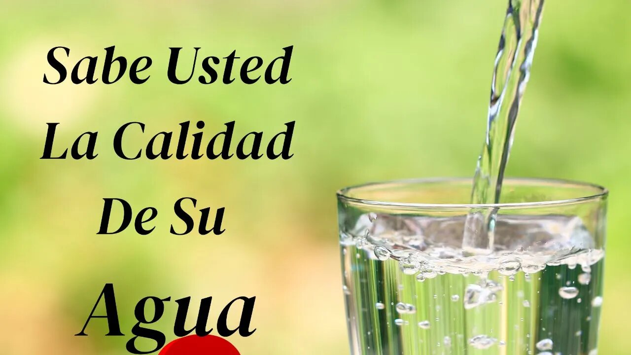 ¿Conoces la calidad del agua de tú casa? Te invito a las 2pm 04/13/23