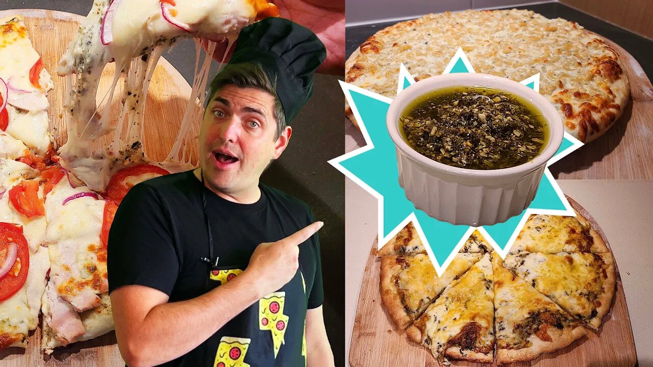 3 Pesto Pizzas | PIZZA FOR WEIRDOUGHS