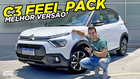 NOVO CITROEN C3 FEEL PACK 2023 AUTOMÁTICO MAIS BARATO DO BRASIL COM MOTOR 1.6 E PEGADA DE SUV!