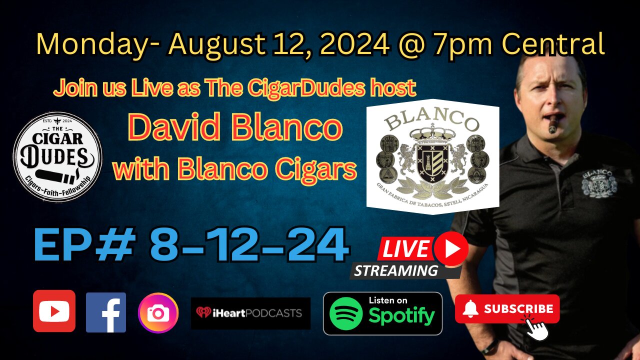 EP# 8-12-24 Exploring David Blanco's Cigar Blends and Brands The Aging Process of Cigars