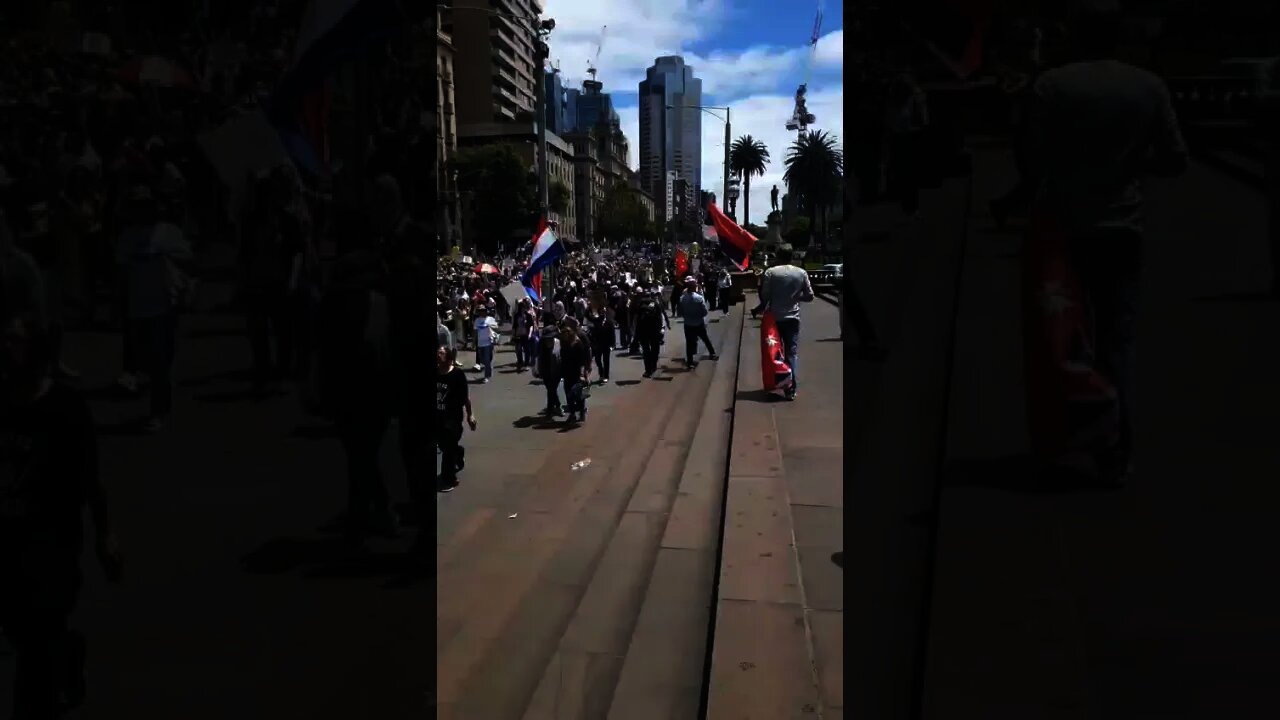 AUSTRALIA - Massive Melbourne Protest Against Mandates And Dan Andrews