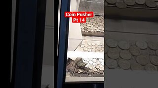 $5 Bonus Hole Coin Pusher Try pt 14. #coinpusher #coinpusherjackpot #arcade