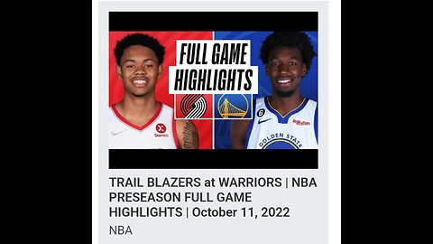 TRAIL BRAZERZ at WARRIORS | NBA PRE SEASON FULL GAME HIGHLIGHTS |