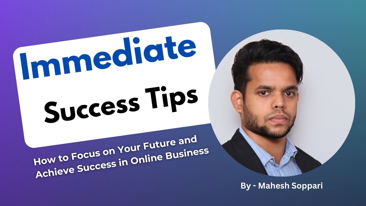Act Now! How to Focus on Your Future and Achieve Success in Online Business