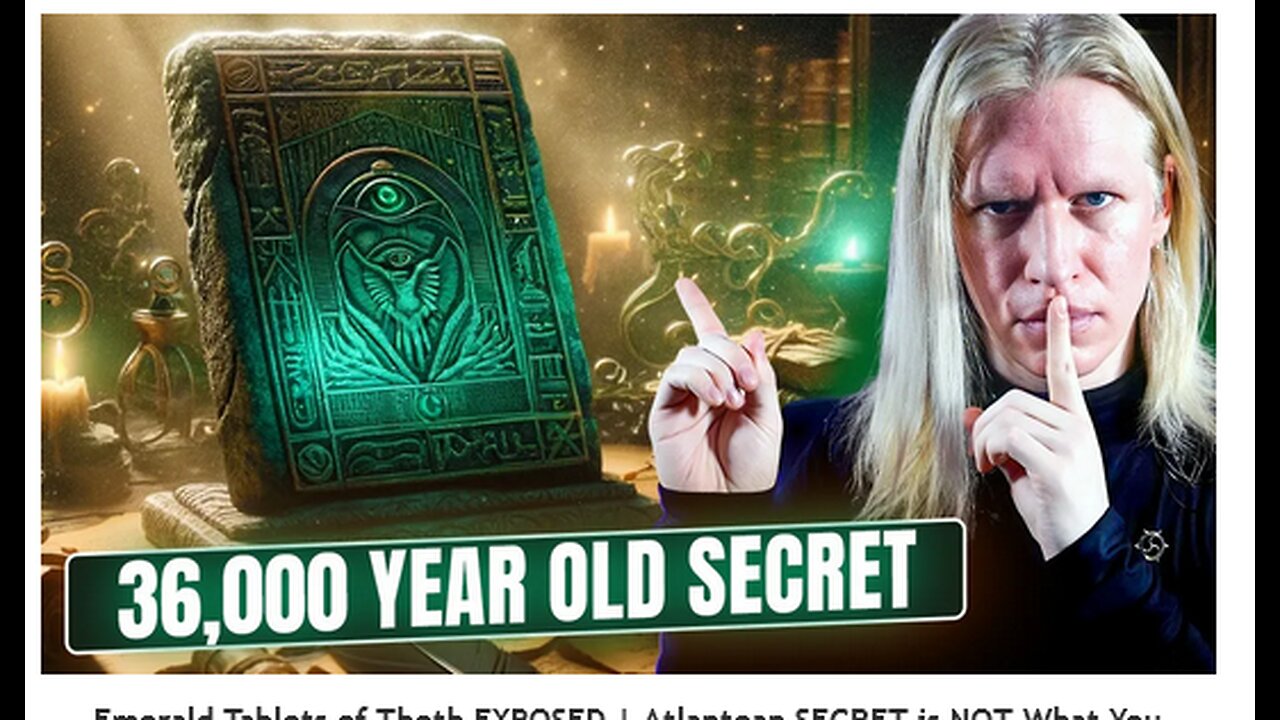 Emerald Tablets of Thoth EXPOSED | Atlantean SECRET is NOT What You Think...