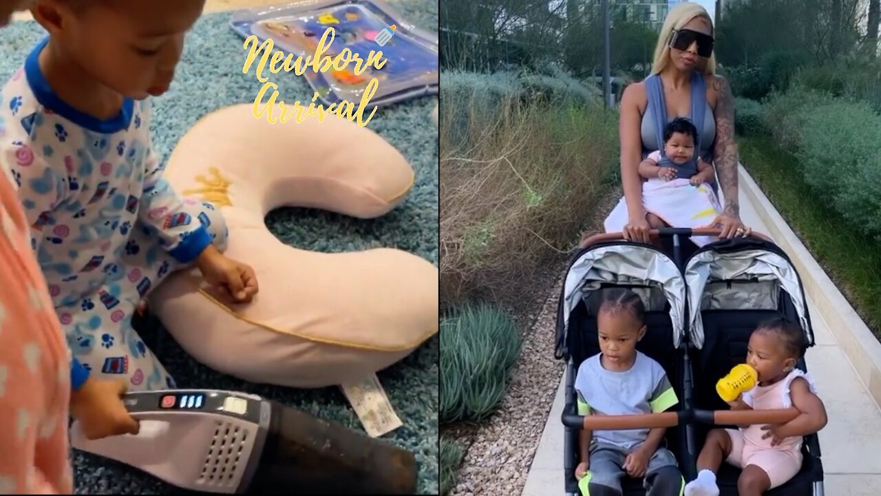 Bambi Teaches Son Breland How To Use The Vacuum Cleaner! 🧹