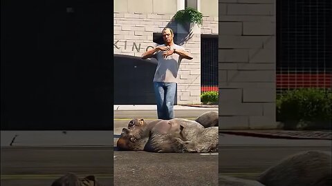 Gta5 short video Trevor vs Big foot #shorts