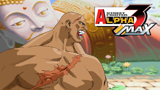 Street Fighter Alpha 3 Max [PSP] - Sagat Gameplay (Expert Mode)