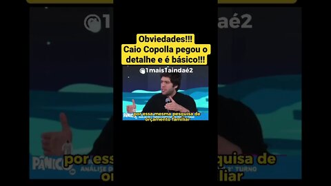 Caio Coppola pegou na veia e é tão simples e claro que pesquisas enganaram e muito