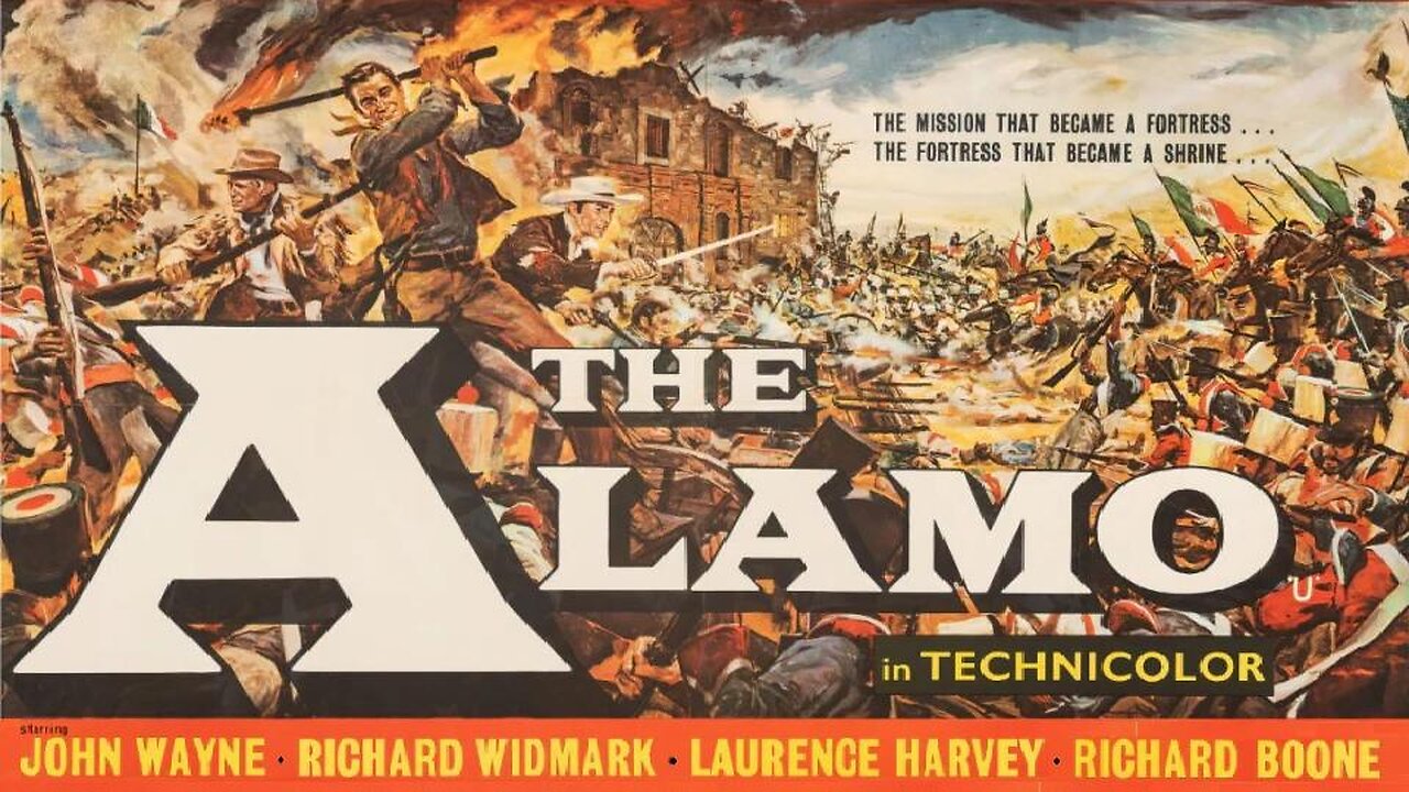 THE ALAMO 1960 John Wayne, Richard Widmark, Laurence Harvey, Richard Boone FULL MOVIE HD & W/S