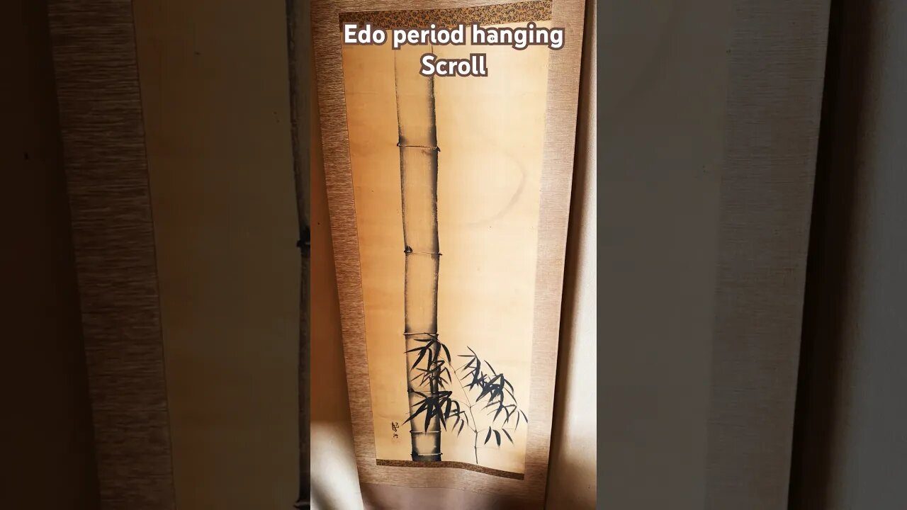 #edo #period #hanging #scroll