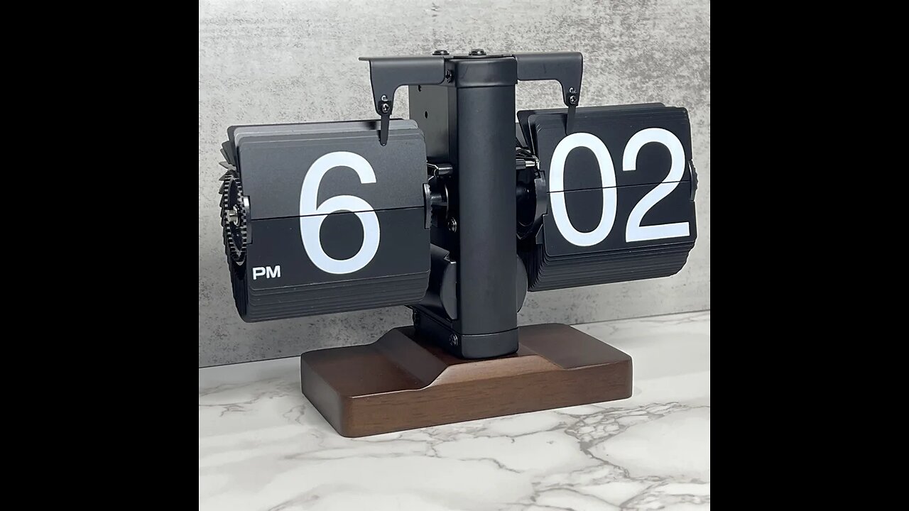 Desktop Clock European Creative Flip Down Page Desk Clocks