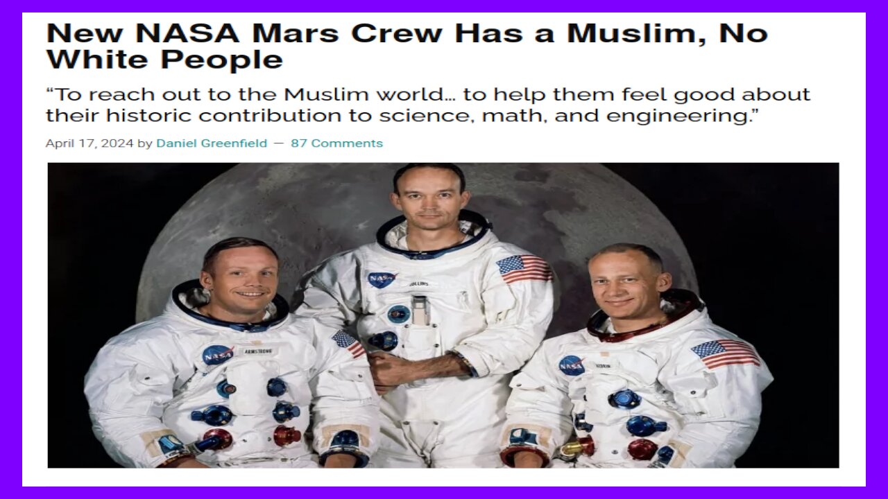 New NASA MARS Crew Has No White People