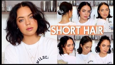 HOW I STYLE MY SHORT HAIR! (VERY EASY)