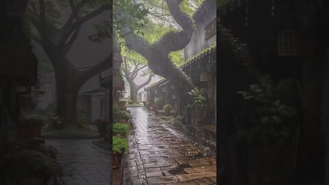 深度睡眠-放松的睡眠雷声雨声催眠曲音乐缓解压力快速入睡，轻松冥想学习#rain #rainsounds #feel #shortvideo #sleep #shorts #short #music