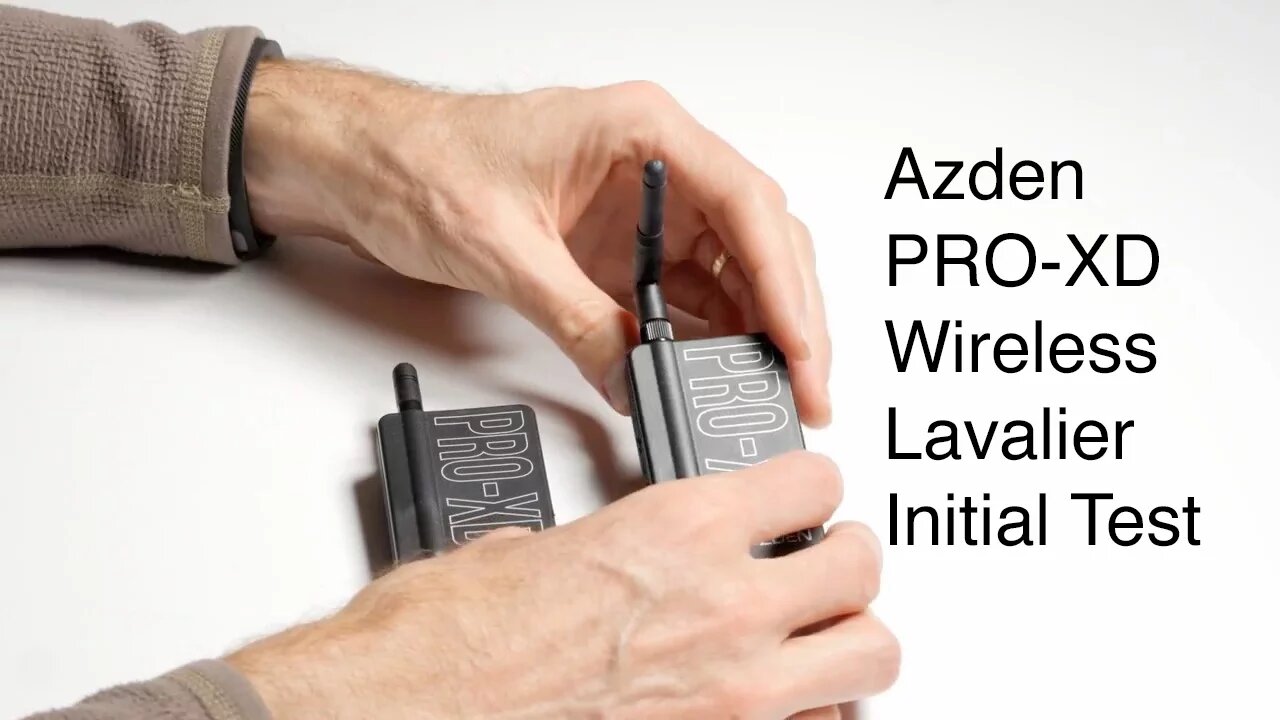 Azden PRO-XD Digital Wireless Lavalier System Initial Test + Help Sessions are Moving