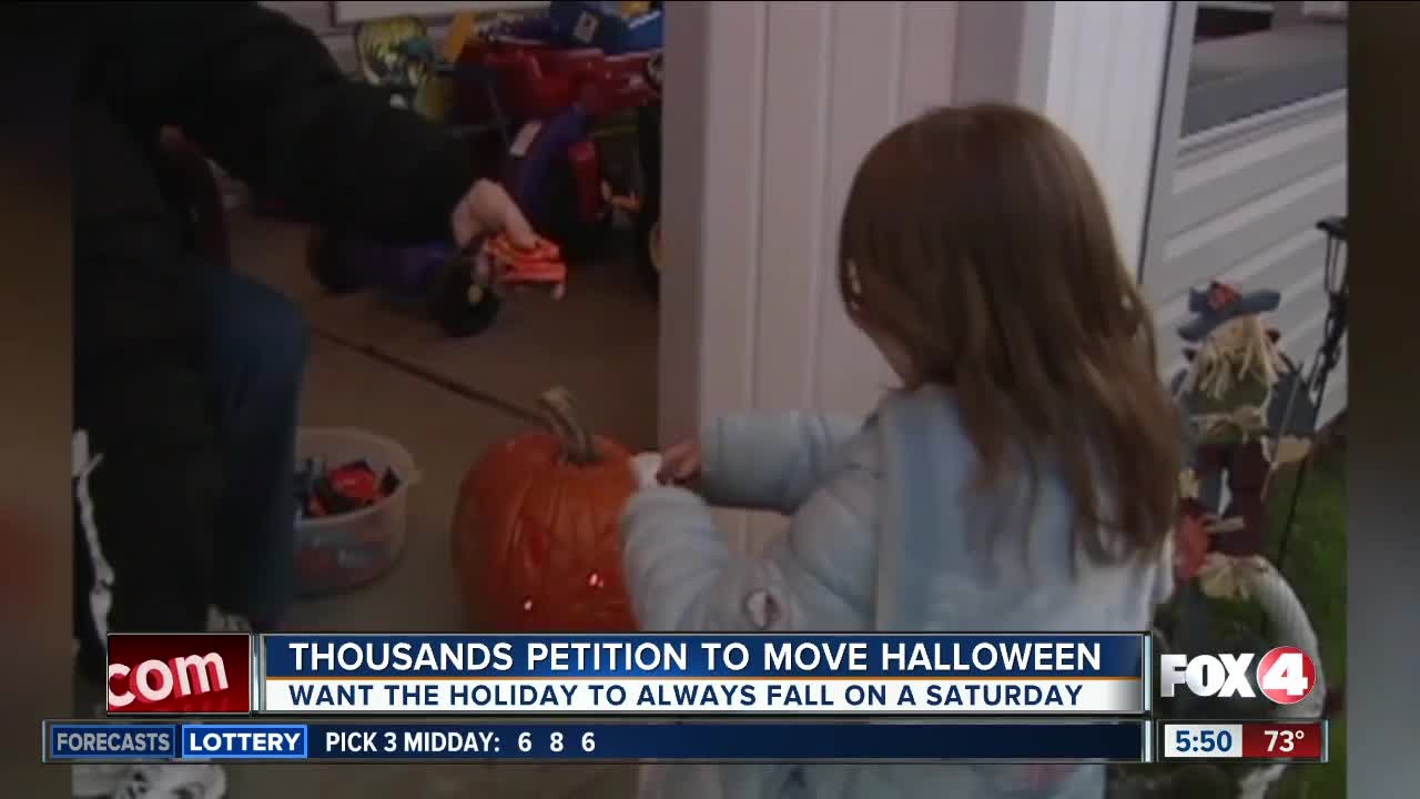 Petition circulates to move Halloween to a Saturday