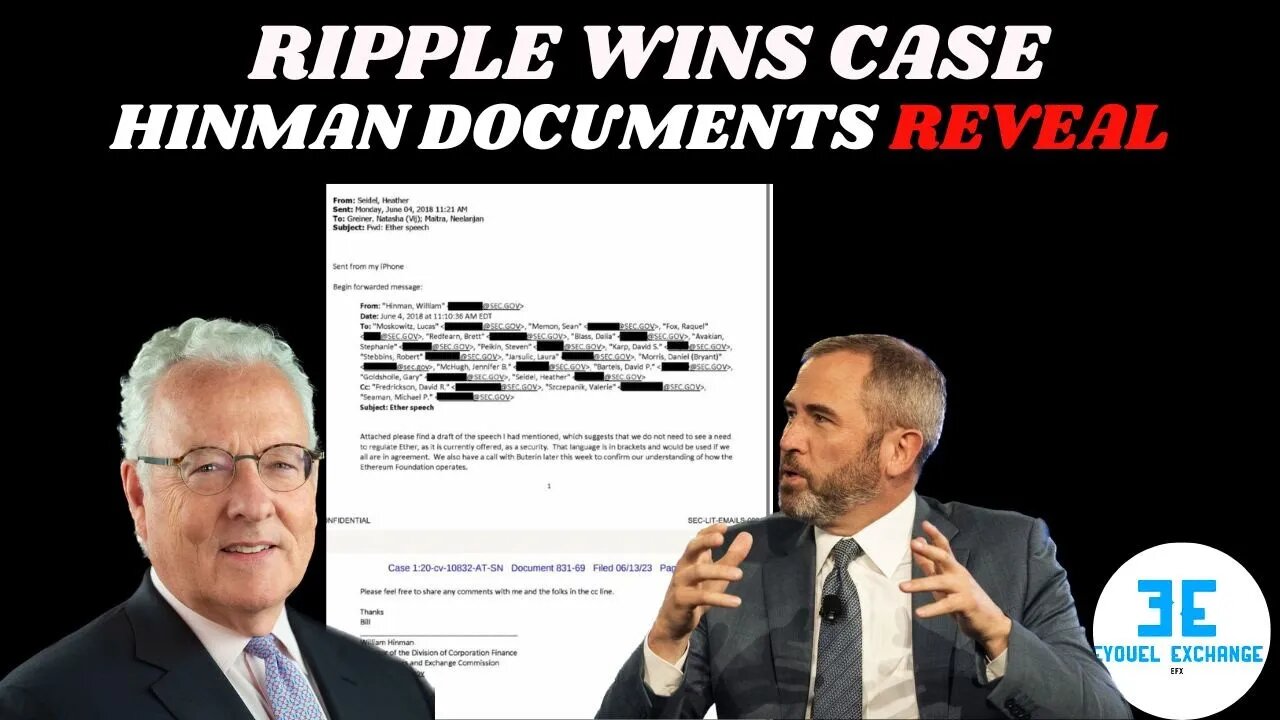 Ripple XRP Hinman Documents Revealed: Ethereum's Pass & Ripple's Lawsuit Victory!