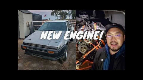 Starting 2022 with a new engine swap for the AE86 Kouki hatch!