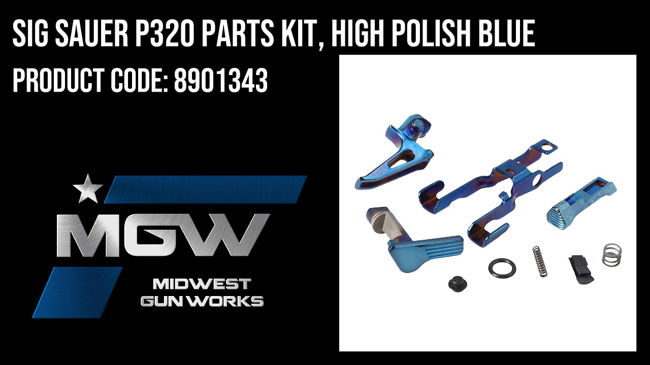 Sig Sauer P320 Parts Kit, High Polish Blue - 8901343