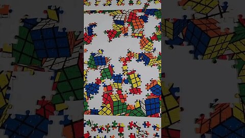 Think I can finish this puzzle today? #puzzle #jigsawpuzzles #shorts #rubikscube