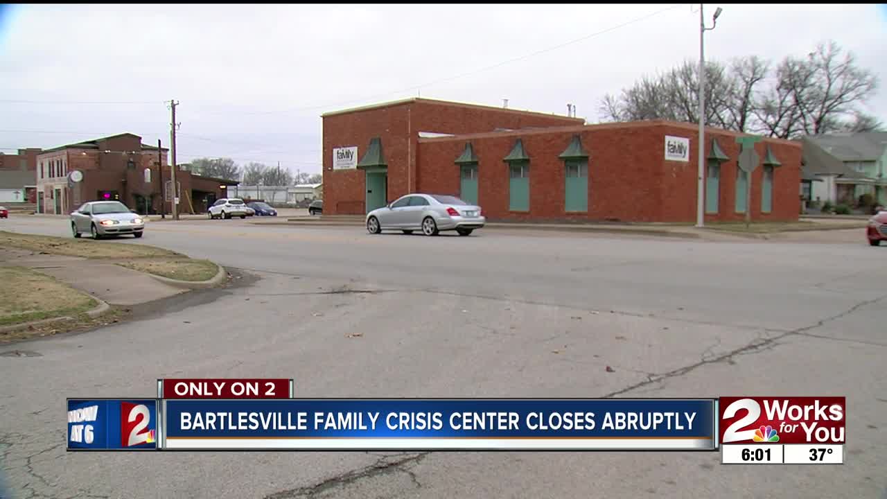 Bartlesville's Family Crisis and Counseling Center abruptly closes