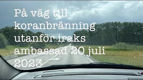 På väg till koranbränningen