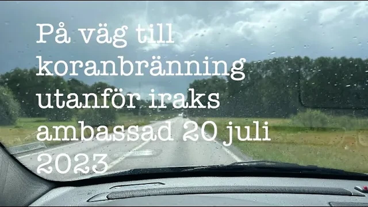 På väg till koranbränningen