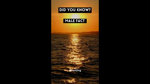 Did you know?🤫 || Male facts ||