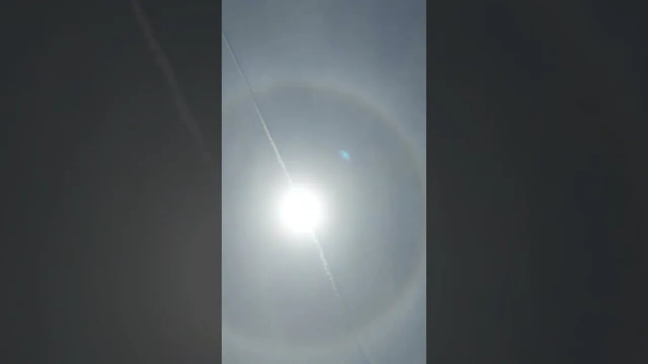 Bryan Texas May 2, 2023 Chemtrail & Halo