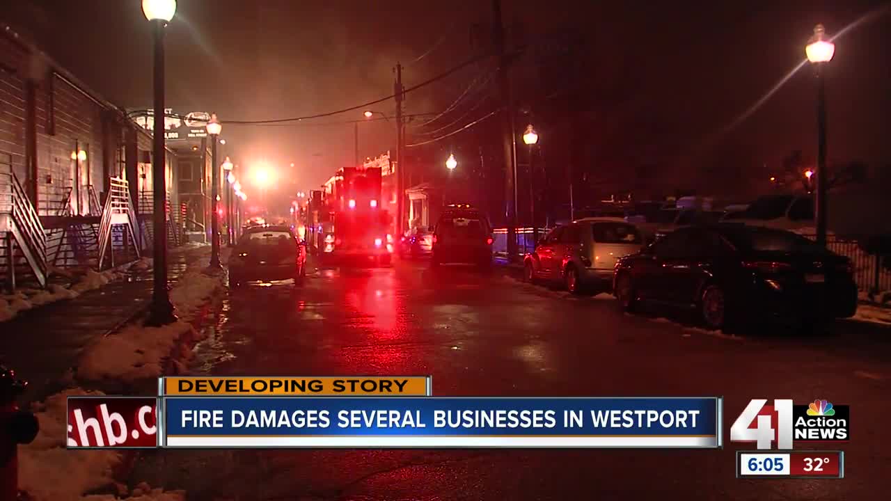 Fire tears through 2 stories of Westport building Wednesday night